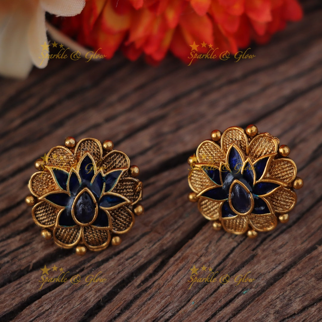 Exquisite Lotus Gold Bead Necklace - Festive Glamour