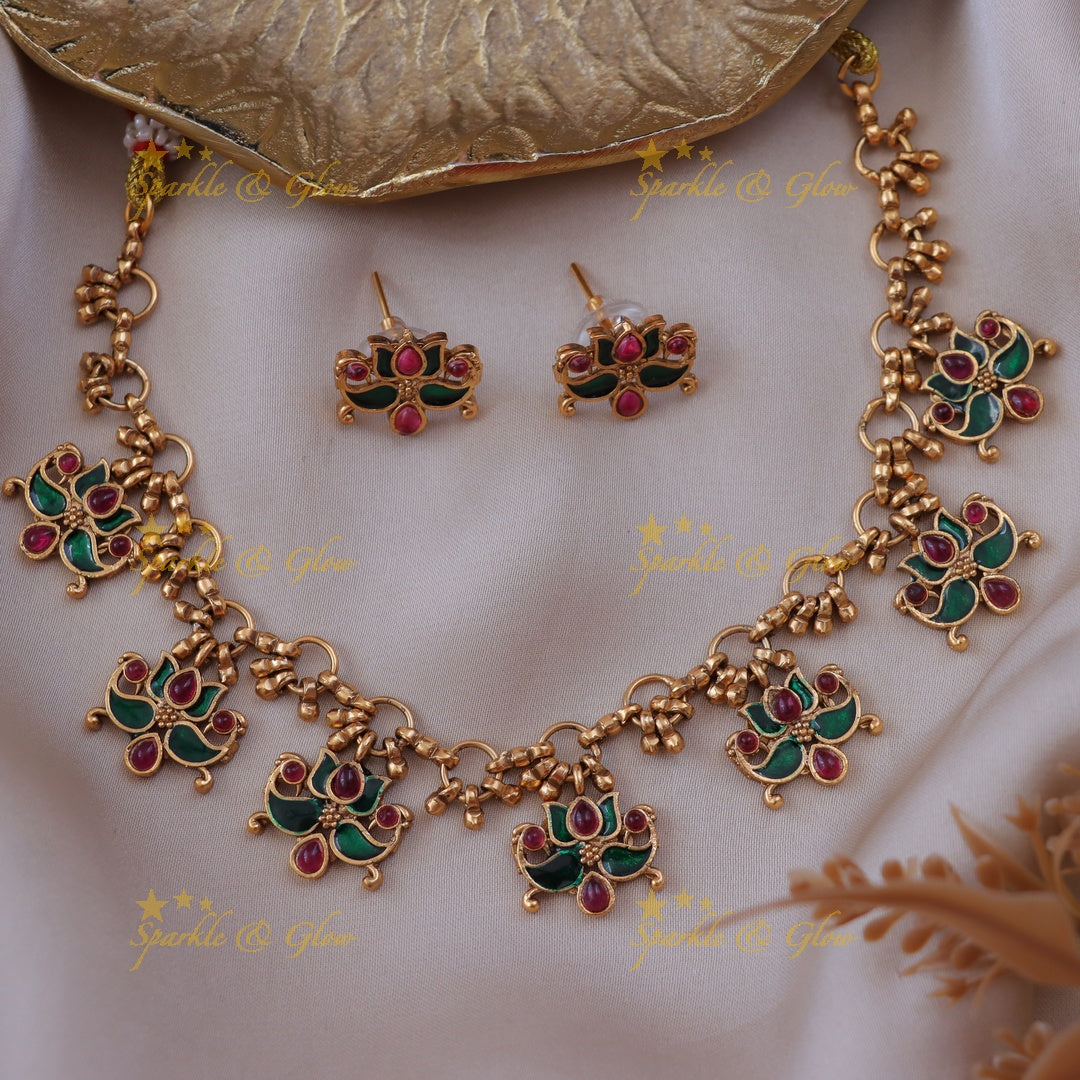 Exquisite Gold Plated Festive Necklace for Celebrations