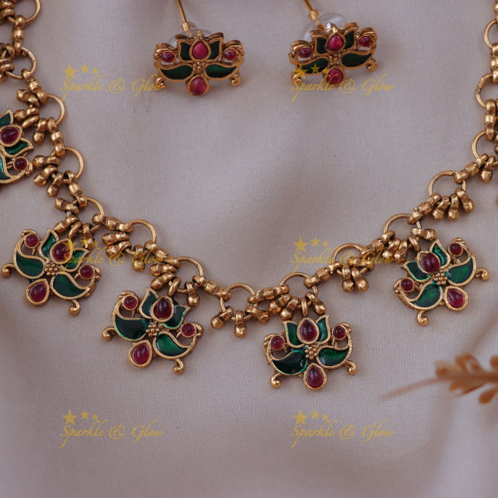 Exquisite Gold Plated Festive Necklace for Celebrations