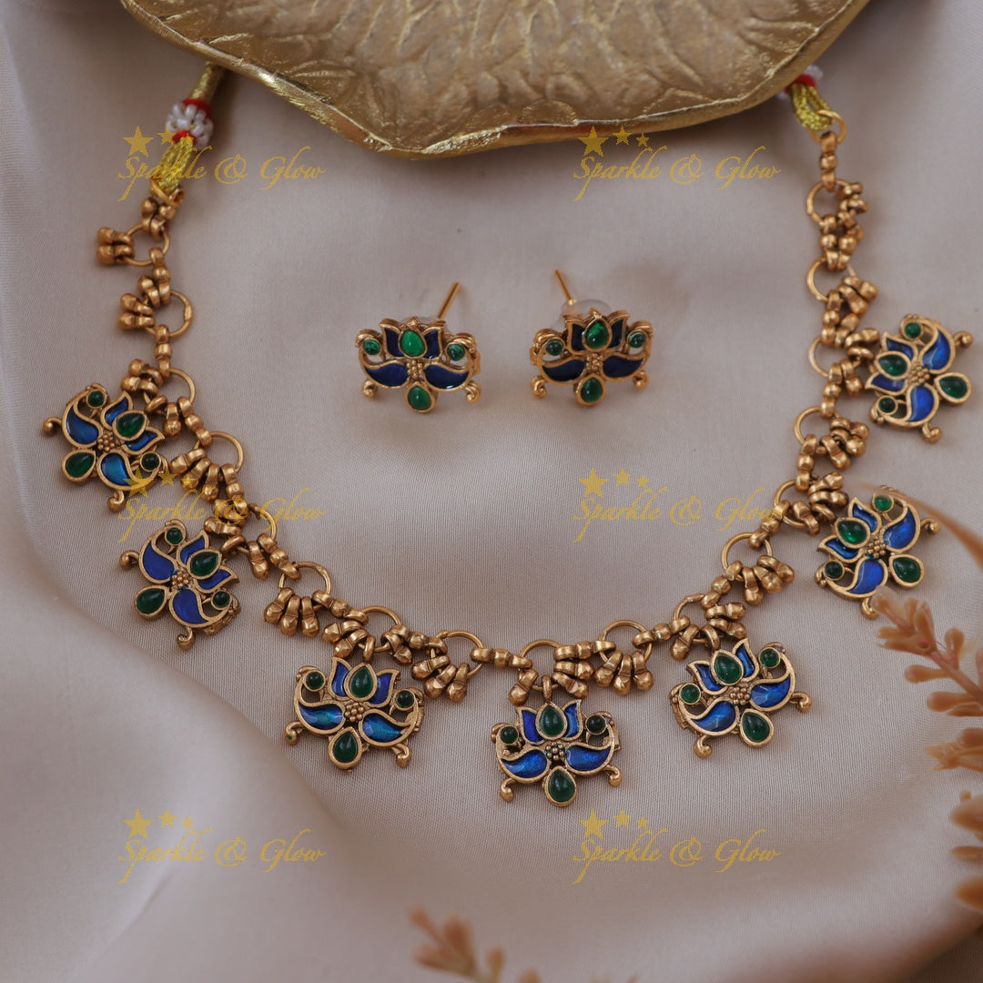 Exquisite Gold Plated Festive Necklace for Celebrations