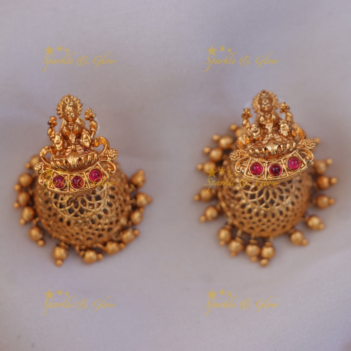 Exquisite Lakshmi Peacock Necklace - Festive Elegance