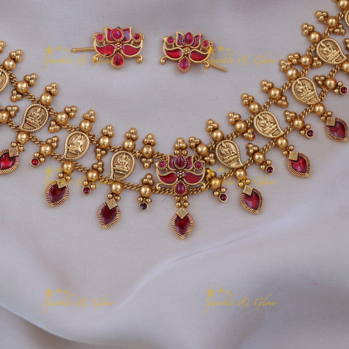 Exquisite Lakshmi Mango Necklace for Timeless Elegance