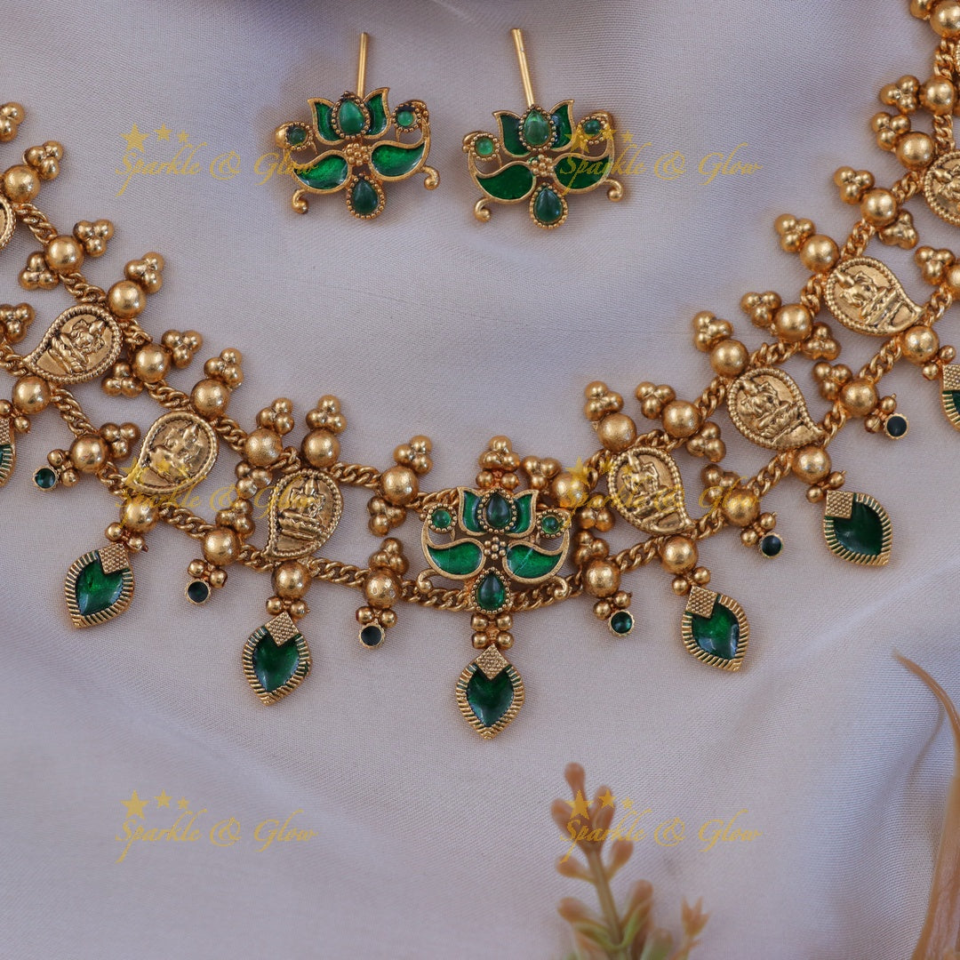 Exquisite Lakshmi Mango Necklace for Timeless Elegance