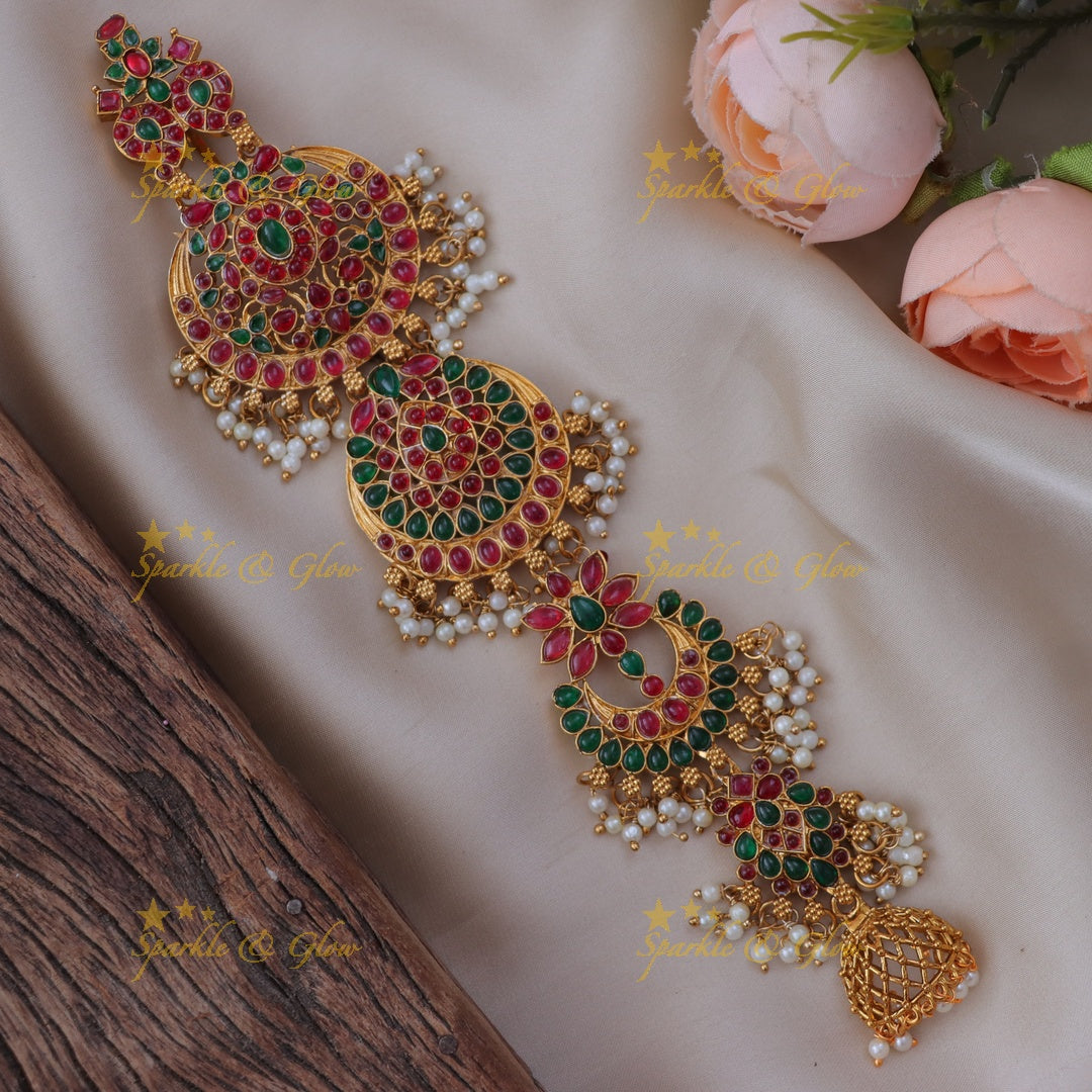 Elegant Half Moon Jadabilla Hair Accessory for Weddings