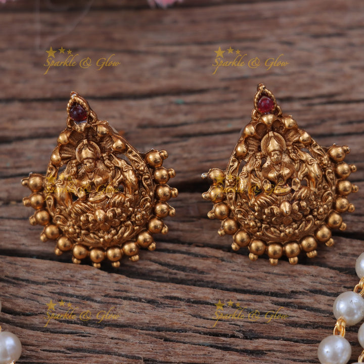 Luxurious Lakshmi Necklace for Festive Glamour