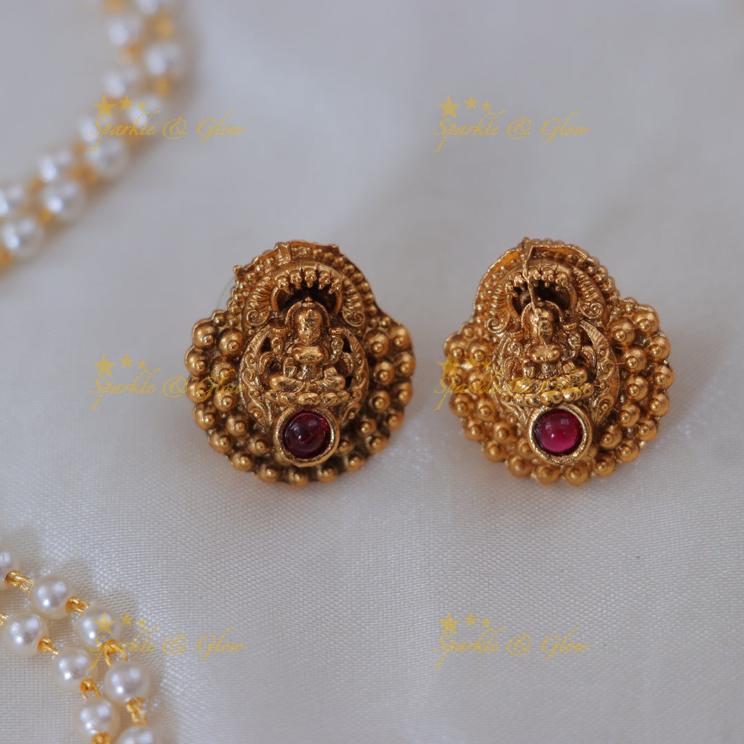 Exquisite Lakshmi Pearl Necklace for Festive Elegance