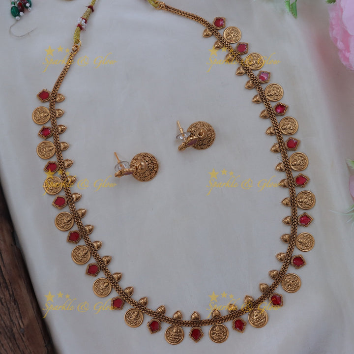 Stunning Lakshmi Coin Necklace for Festive Season