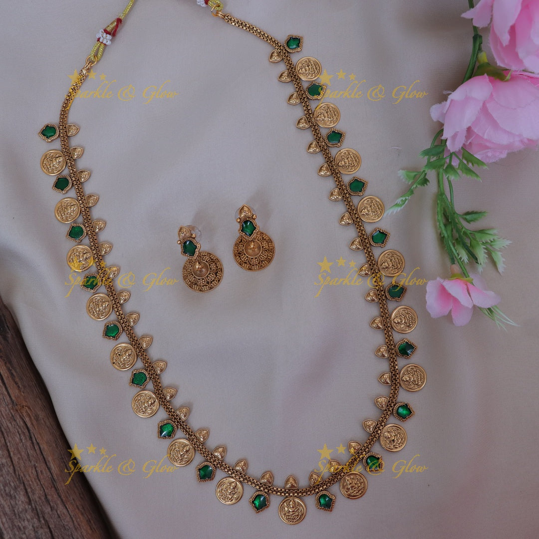 Stunning Lakshmi Coin Necklace for Festive Season