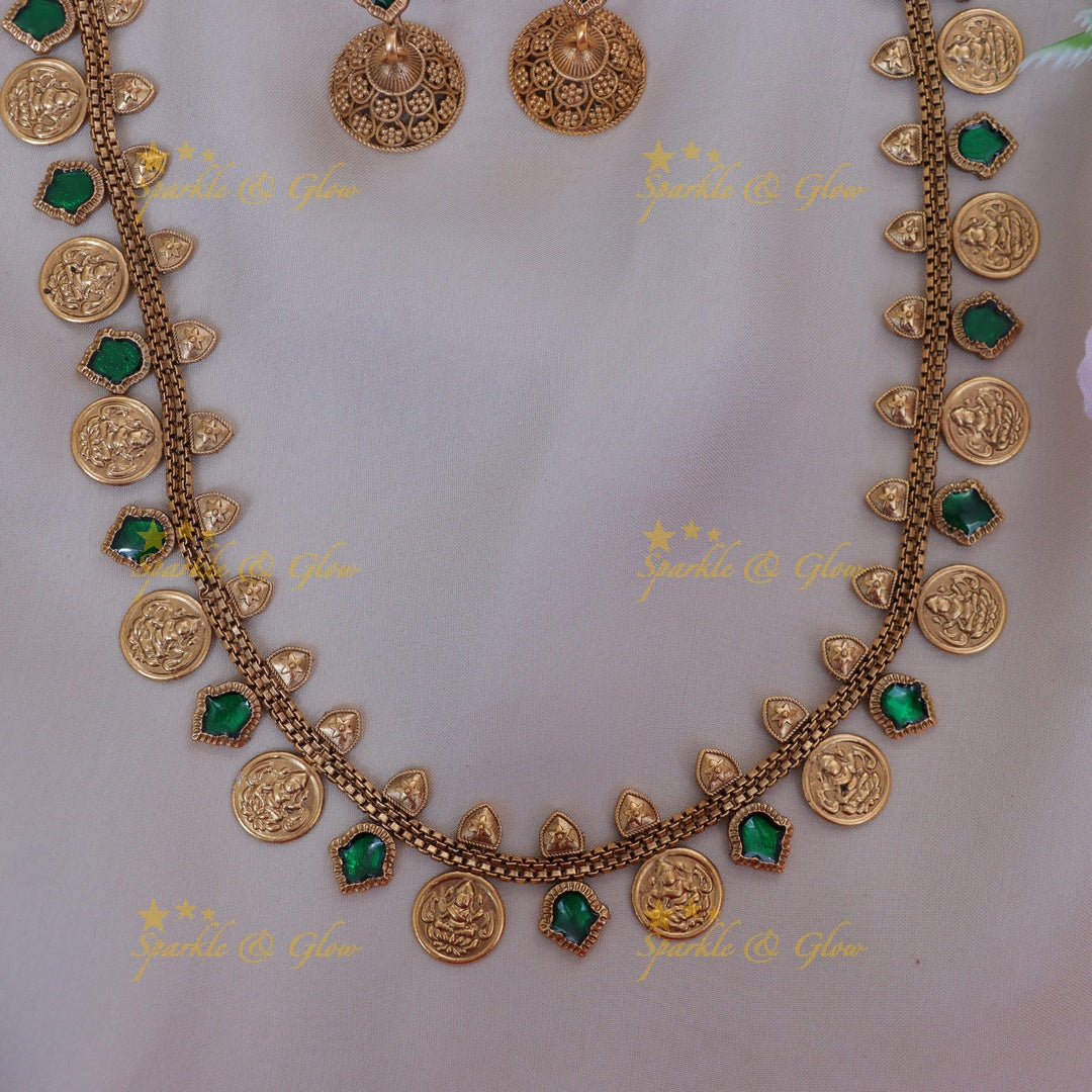 Stunning Lakshmi Coin Necklace for Festive Season