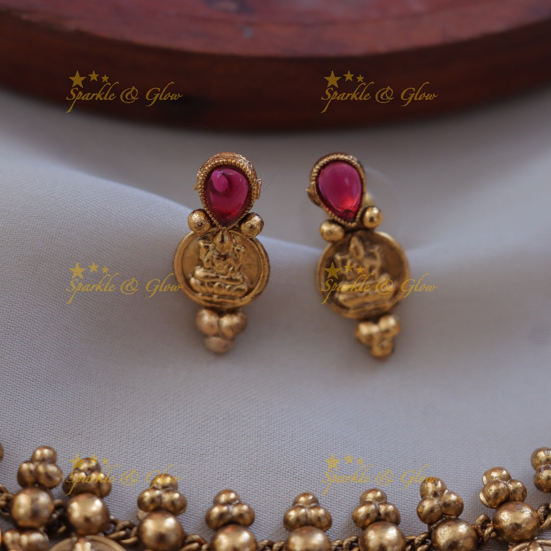 Traditional Lakshmi Coin Necklace for Weddings