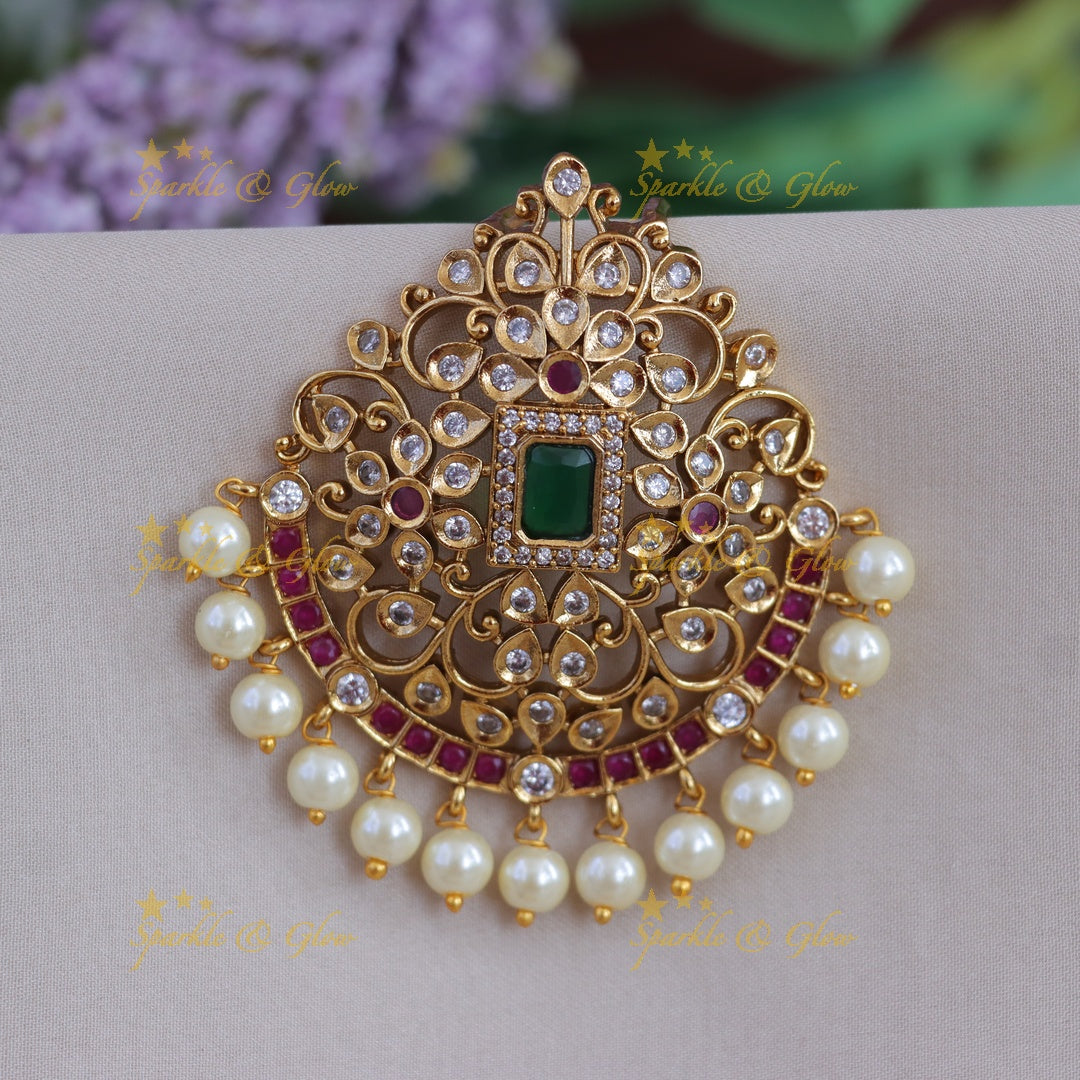 Exquisite Pearl and Gold Wedding Hairpin - Sparkle & Glow