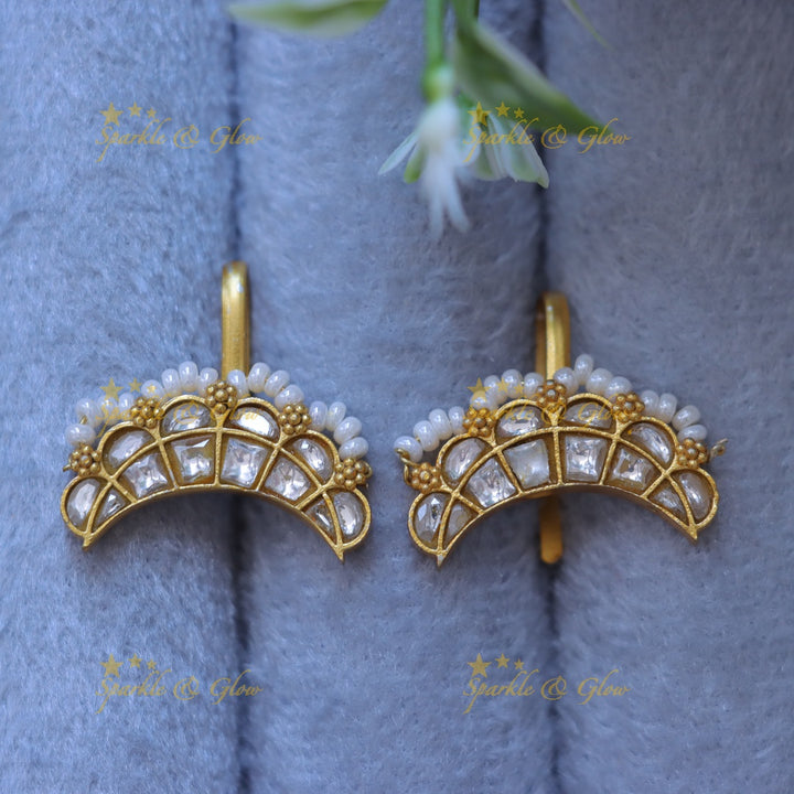 Exquisite Pearl Bugadi Earrings - Timeless Elegance