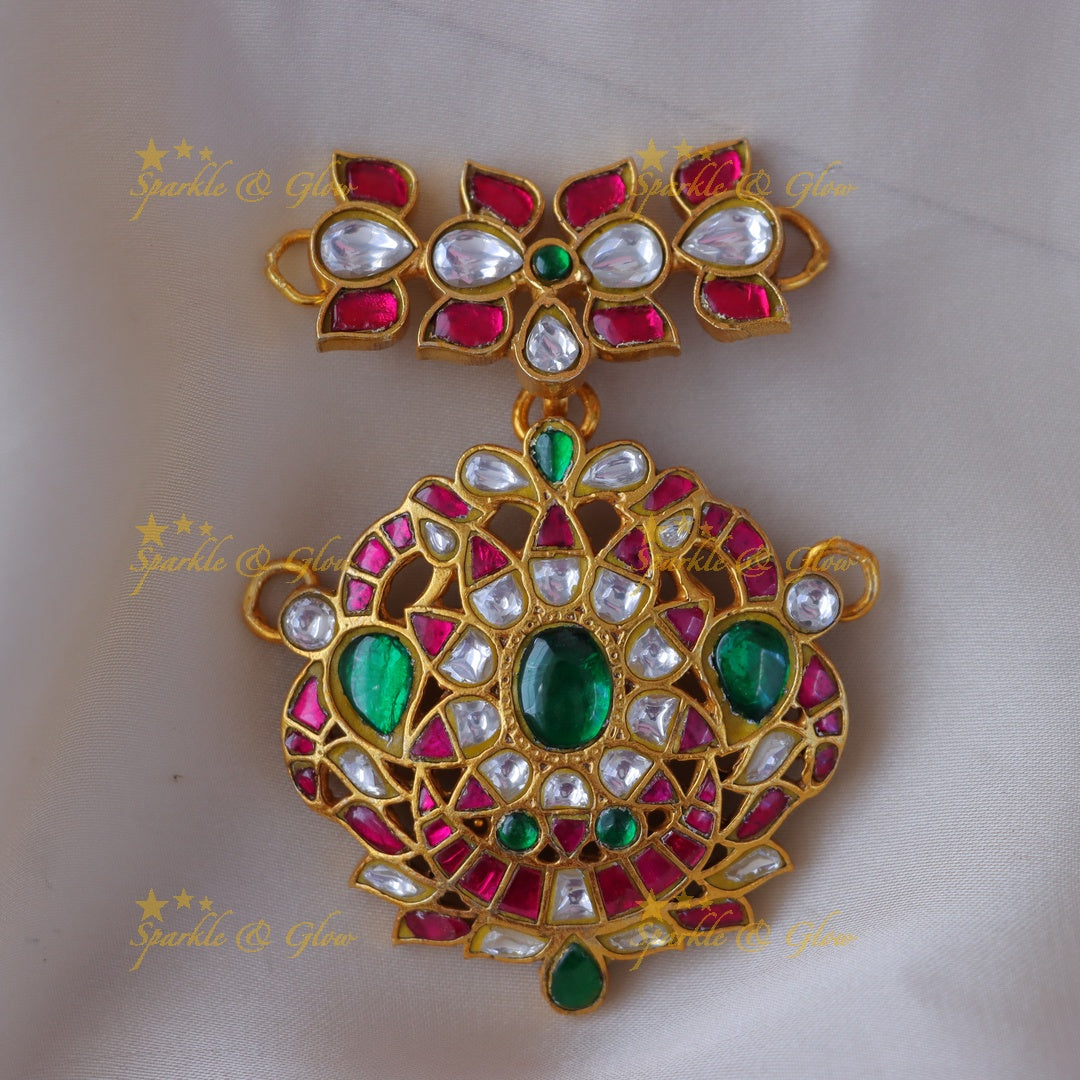 Exquisite Jadau Necklace Set /Tikka / Pendant  for Bridal Elegance