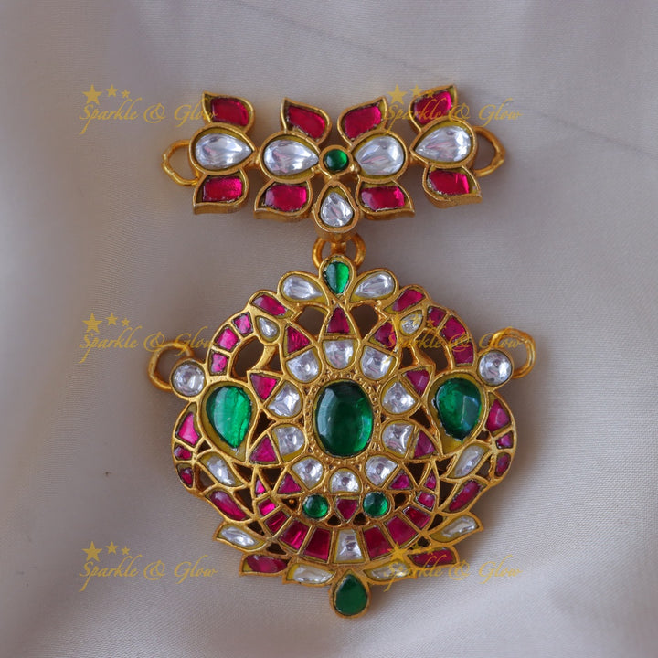 Exquisite Jadau Necklace Set /Tikka / Pendant  for Bridal Elegance