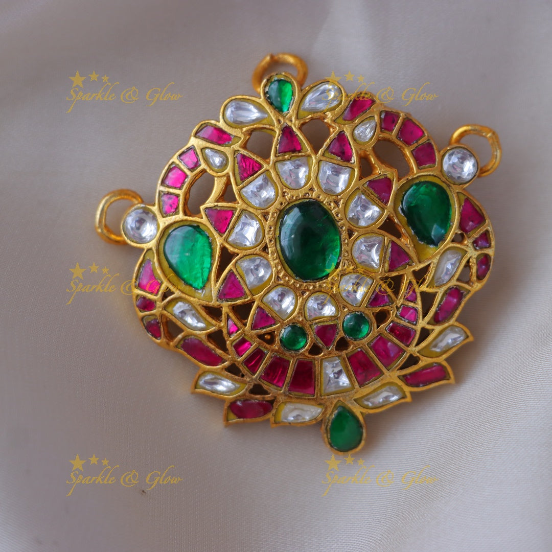 Exquisite Jadau Necklace Set /Tikka / Pendant  for Bridal Elegance