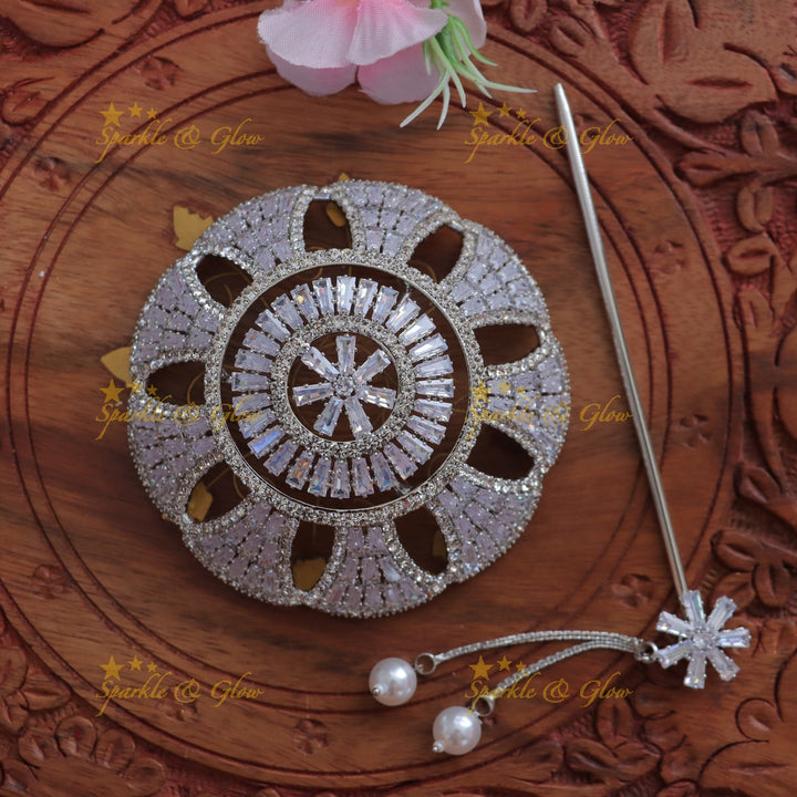 Exquisite Gold Stone Hair Pin for Elegant Occasions