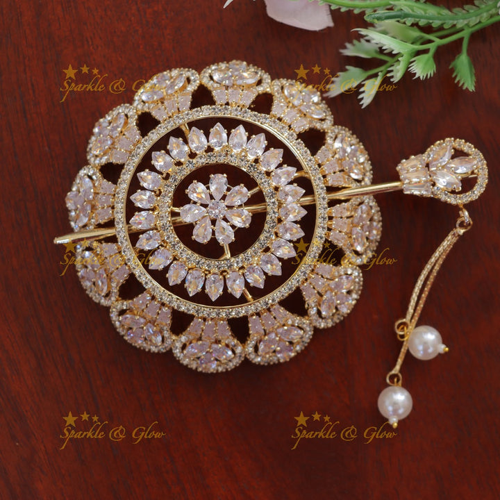 Stone Leaf Hair Accessory - Elegance Redefined