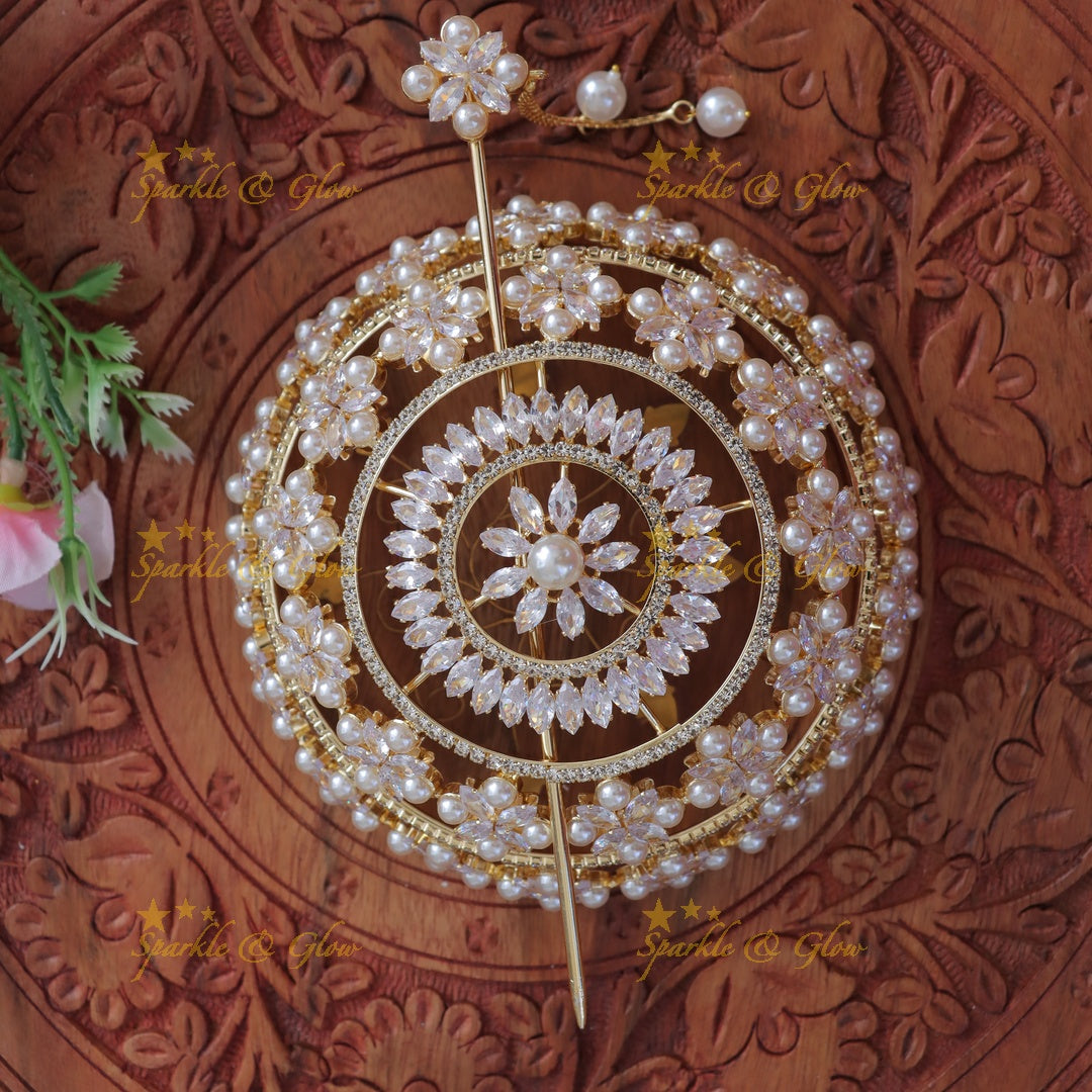 Exquisite Floral Bun Pin for Elegant Hairstyles