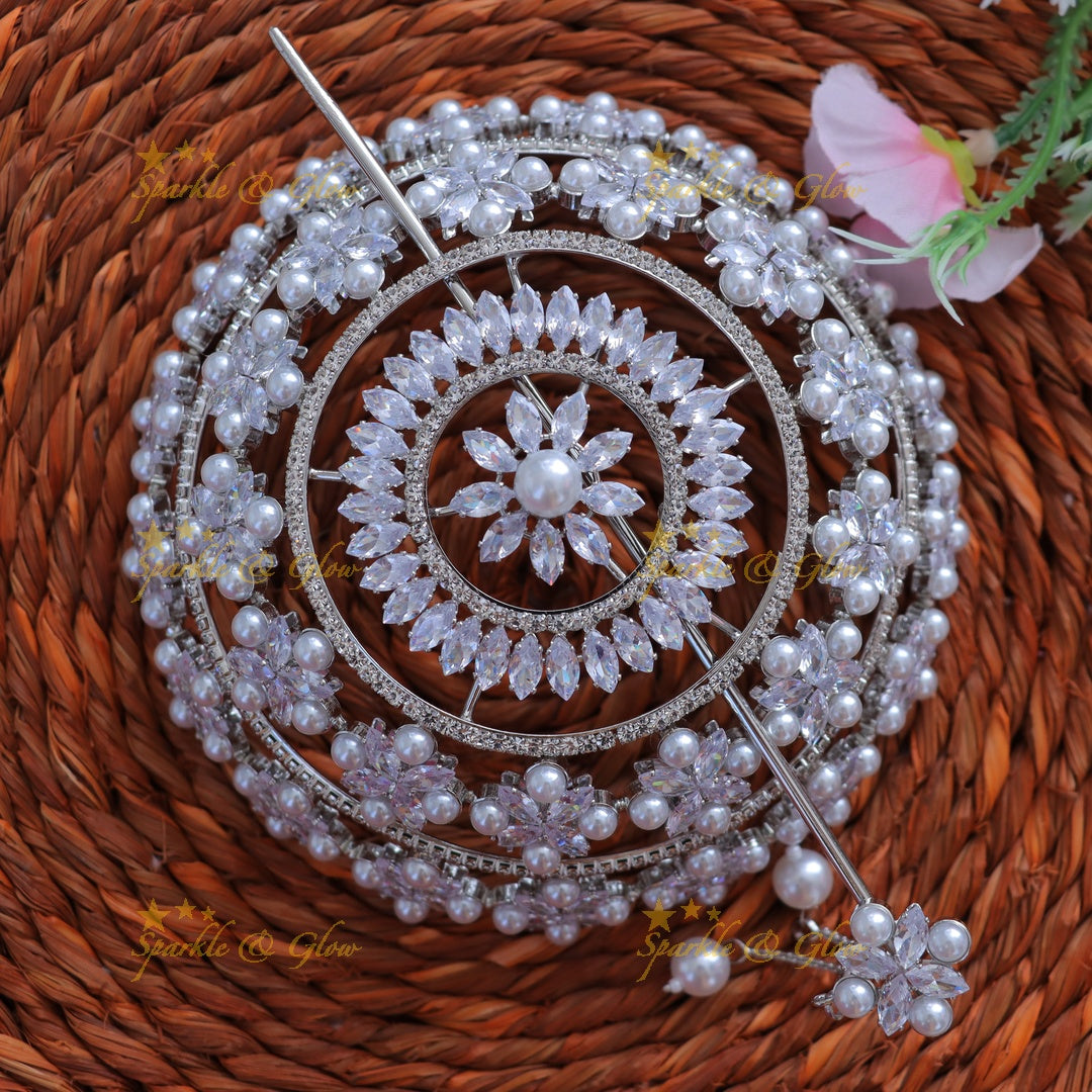 Exquisite Floral Bun Pin for Elegant Hairstyles