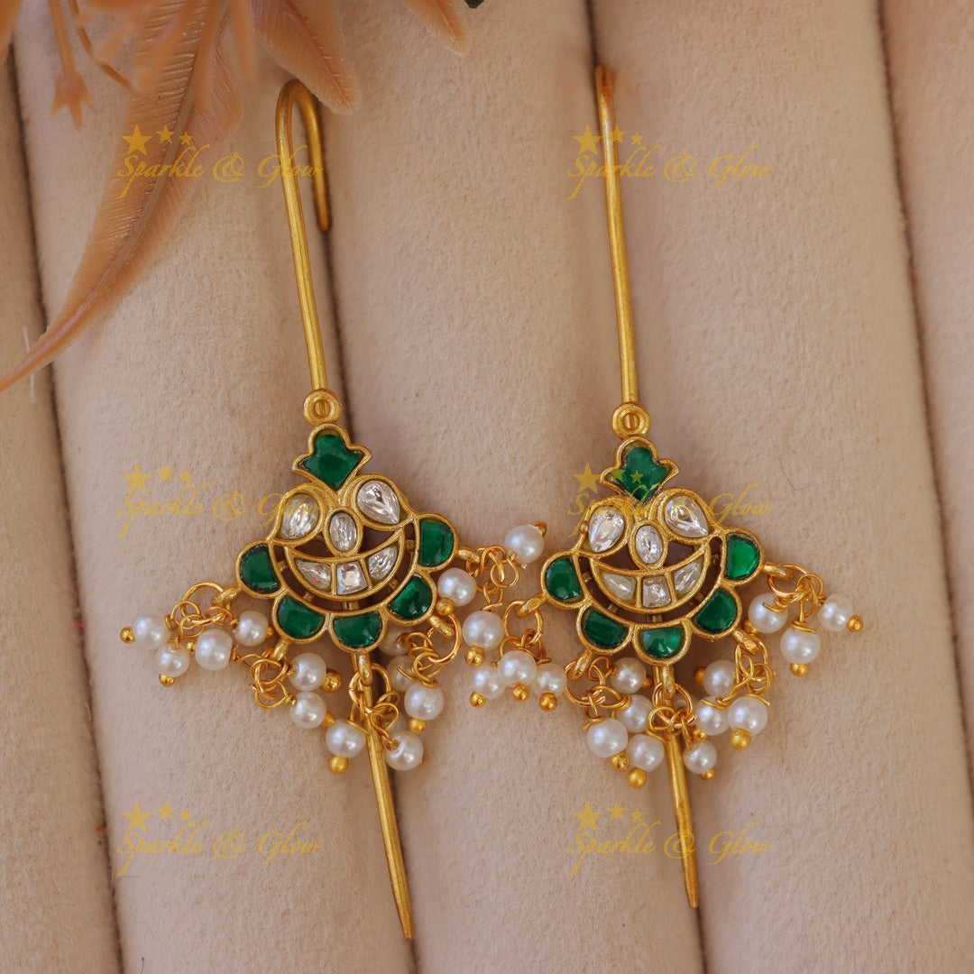 Elegant Gold & Pearl Earcuffs for Festive Moments