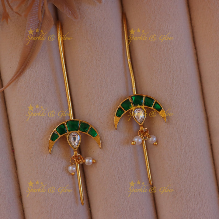 Elegant Half Moon Pearl Ear Cuff | New Arrival