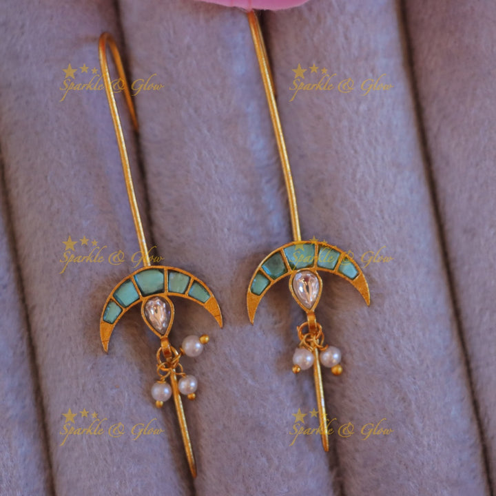 Elegant Half Moon Pearl Ear Cuff | New Arrival