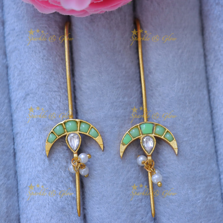 Elegant Half Moon Pearl Ear Cuff | New Arrival