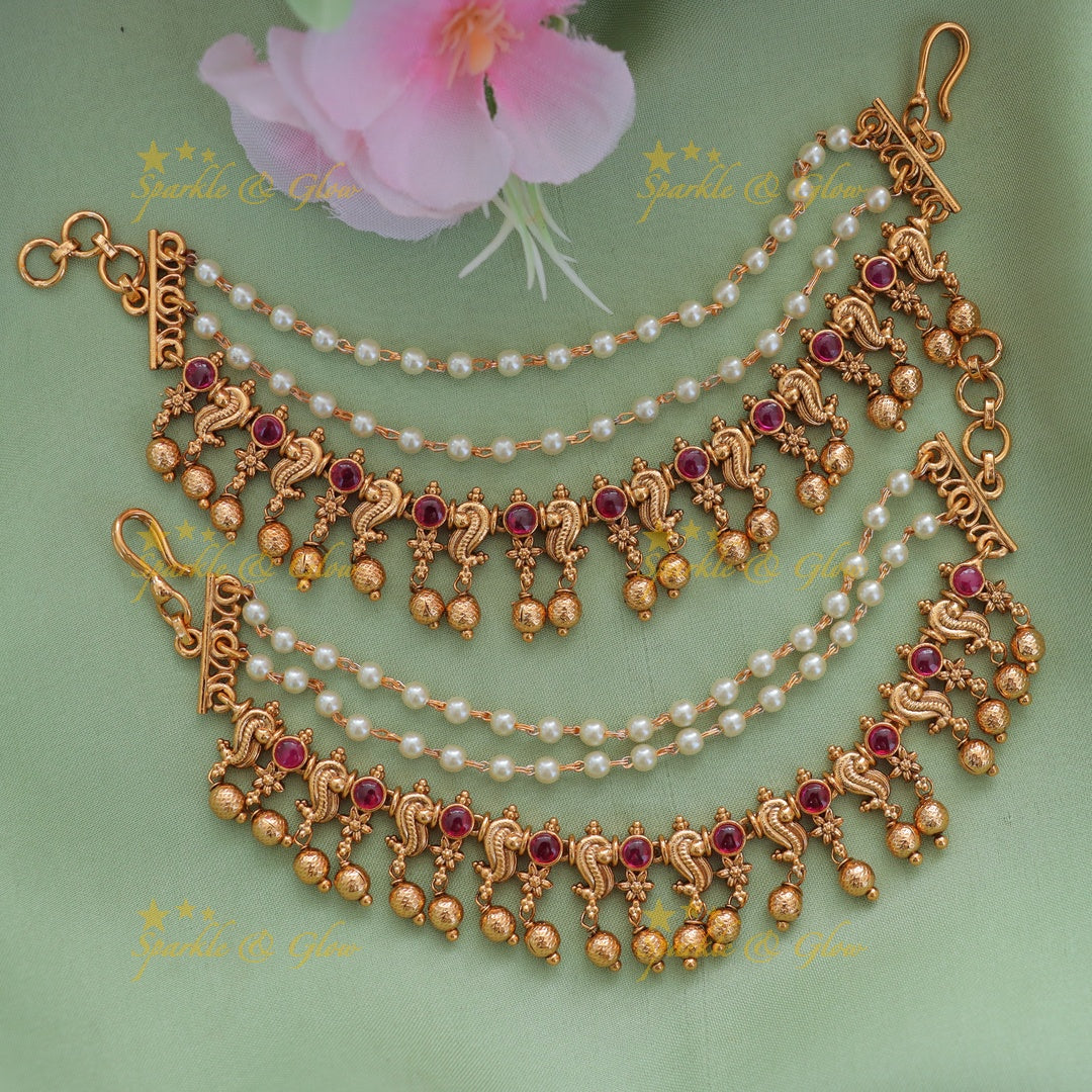 Exquisite Pearl Earchain - Intricate Design New Arrival