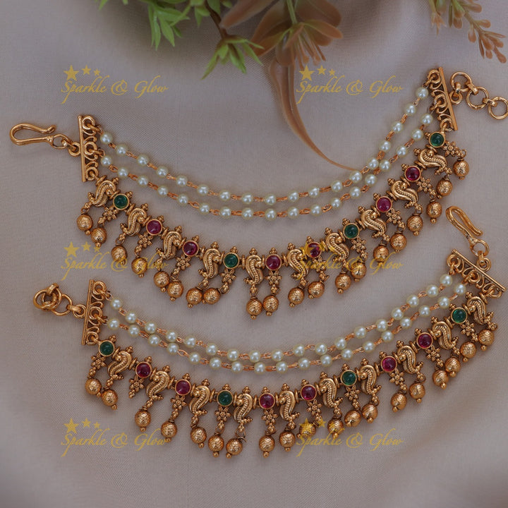 Exquisite Pearl Earchain - Intricate Design New Arrival