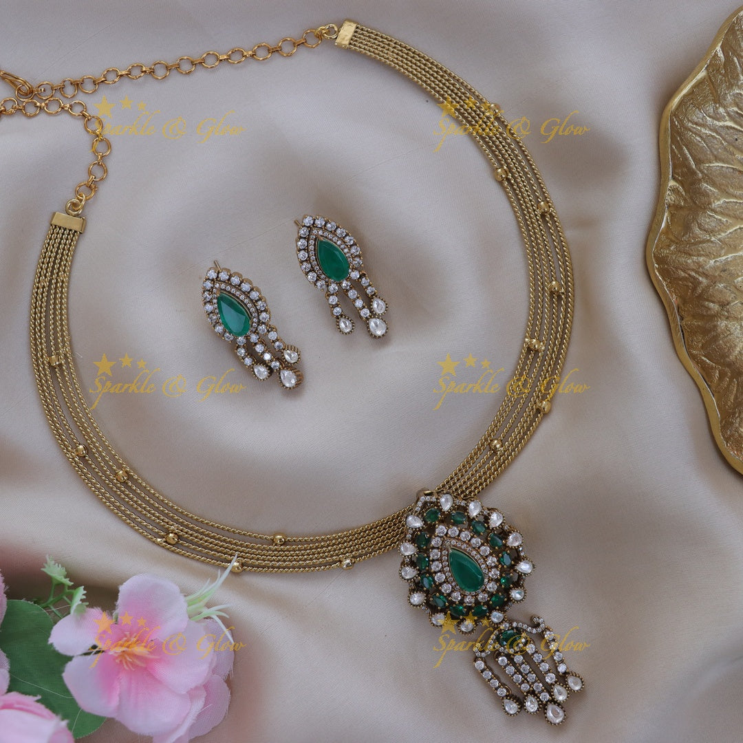 Victorian Gold Necklace - Opulent Elegance Redefined