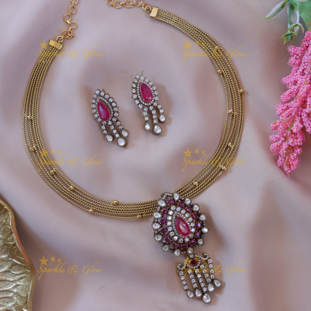 Victorian Gold Necklace - Opulent Elegance Redefined