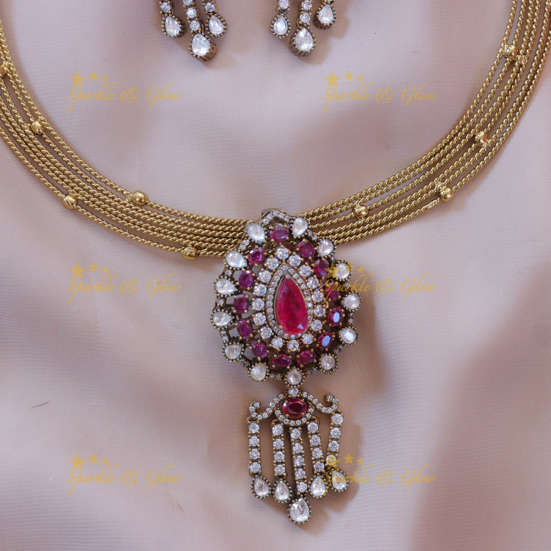 Victorian Gold Necklace - Opulent Elegance Redefined