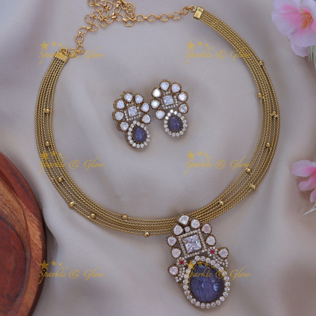 Victorian Floral Drop Necklace - Elegance Redefined