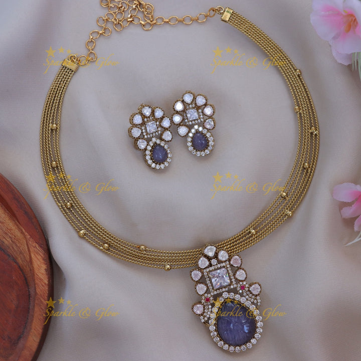 Victorian Floral Drop Necklace - Elegance Redefined