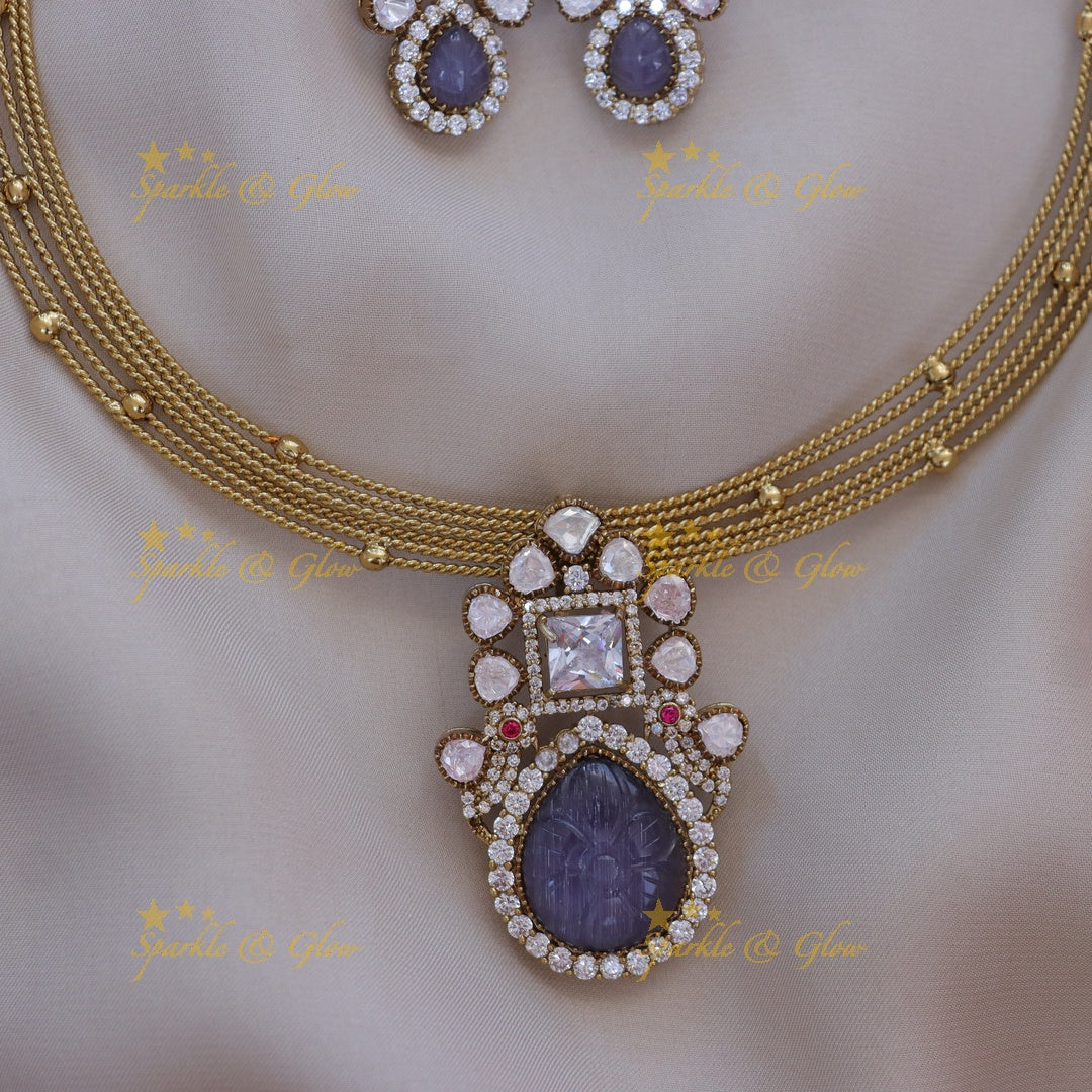 Victorian Floral Drop Necklace - Elegance Redefined