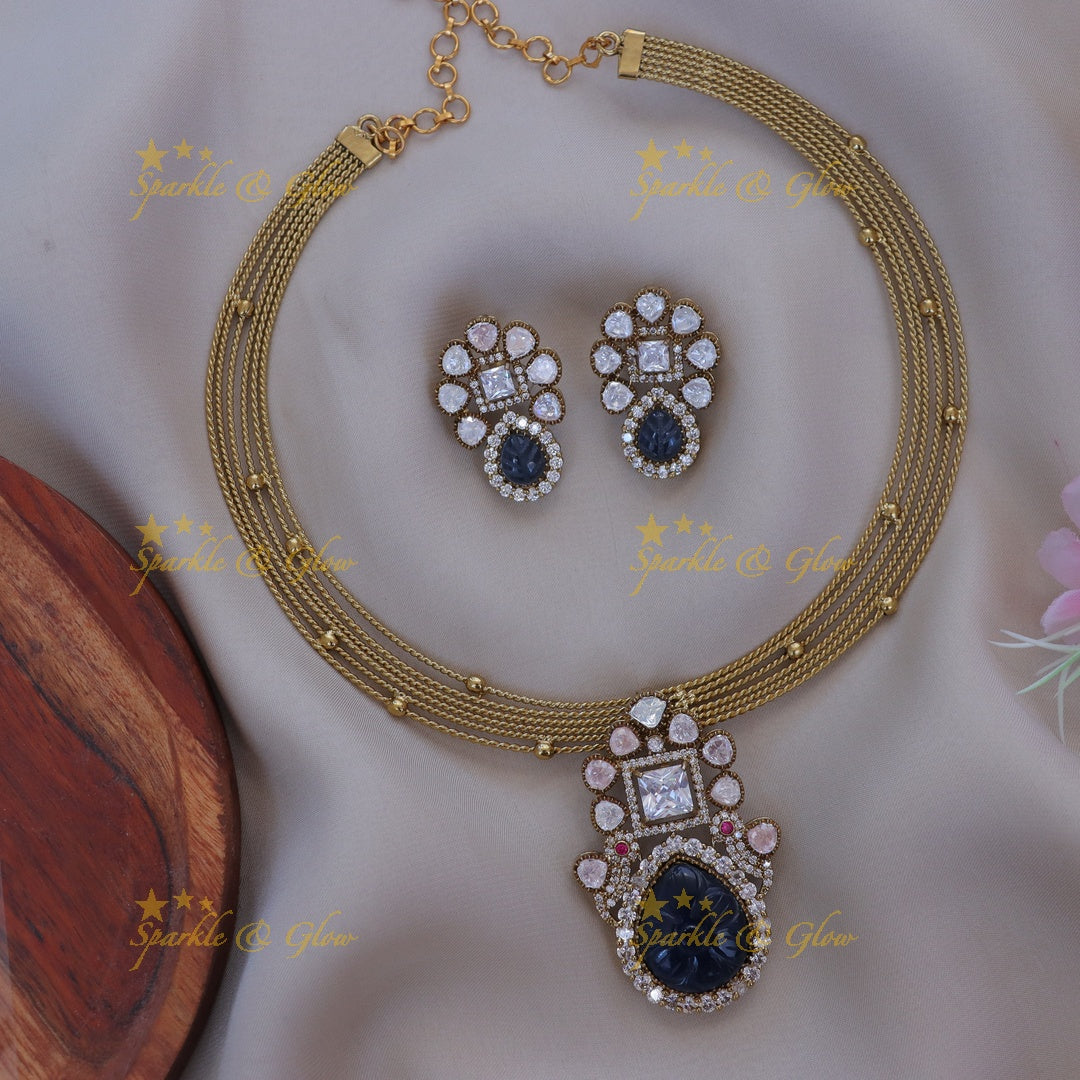 Victorian Floral Drop Necklace - Elegance Redefined