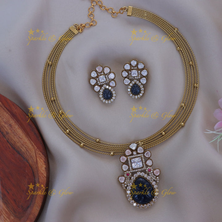 Victorian Floral Drop Necklace - Elegance Redefined