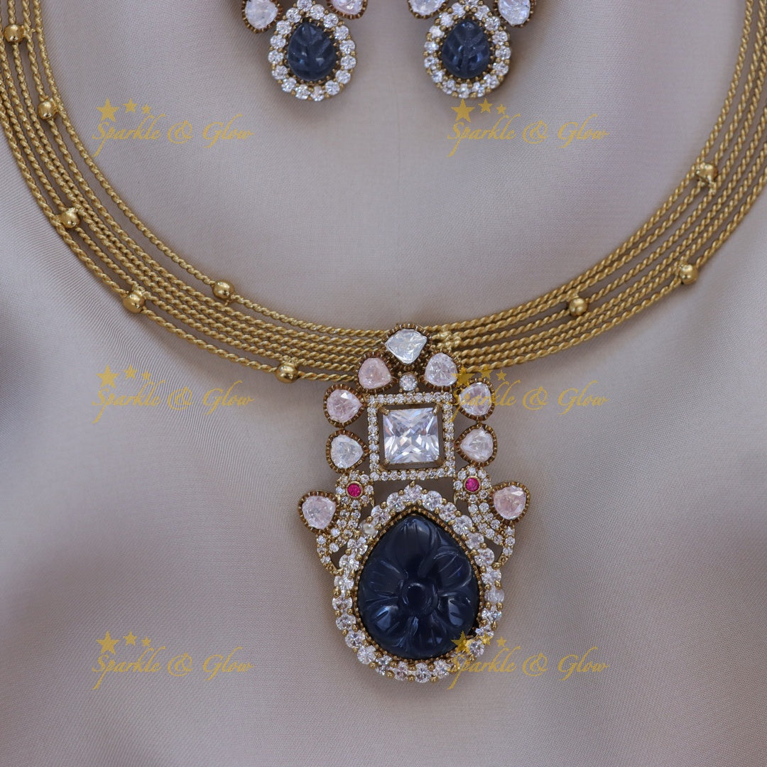 Victorian Floral Drop Necklace - Elegance Redefined