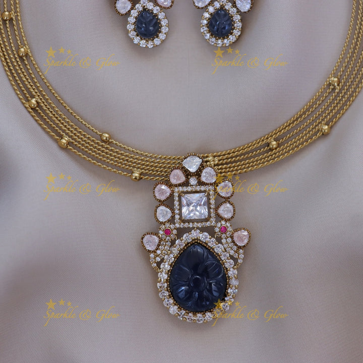 Victorian Floral Drop Necklace - Elegance Redefined