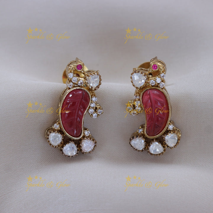 Mango Peacock Necklace - Elegant Festive Jewellery