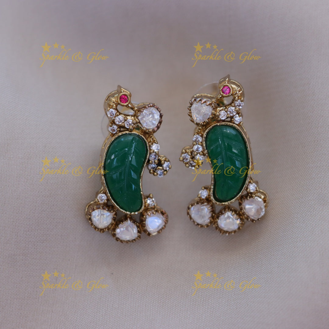 Mango Peacock Necklace - Elegant Festive Jewellery