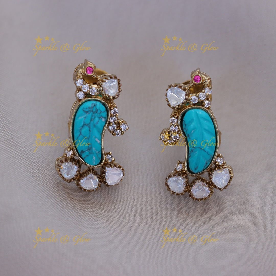 Mango Peacock Necklace - Elegant Festive Jewellery