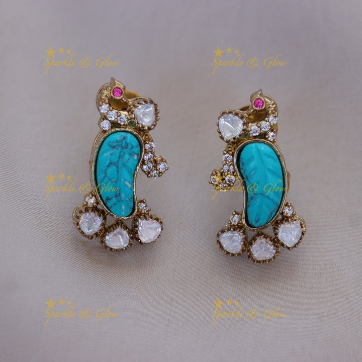 Mango Peacock Necklace - Elegant Festive Jewellery