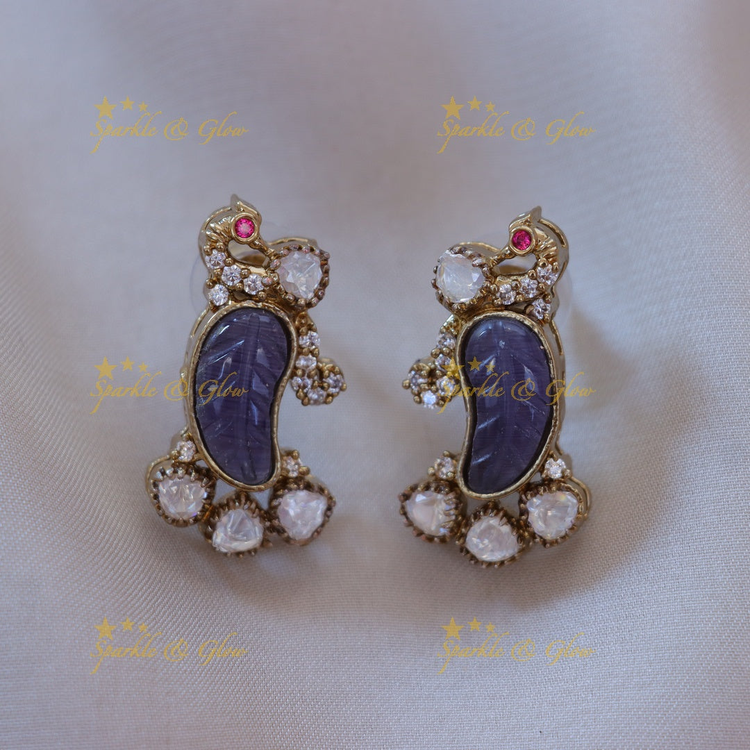 Mango Peacock Necklace - Elegant Festive Jewellery