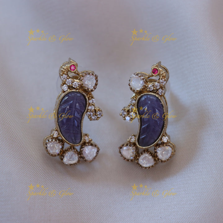 Mango Peacock Necklace - Elegant Festive Jewellery