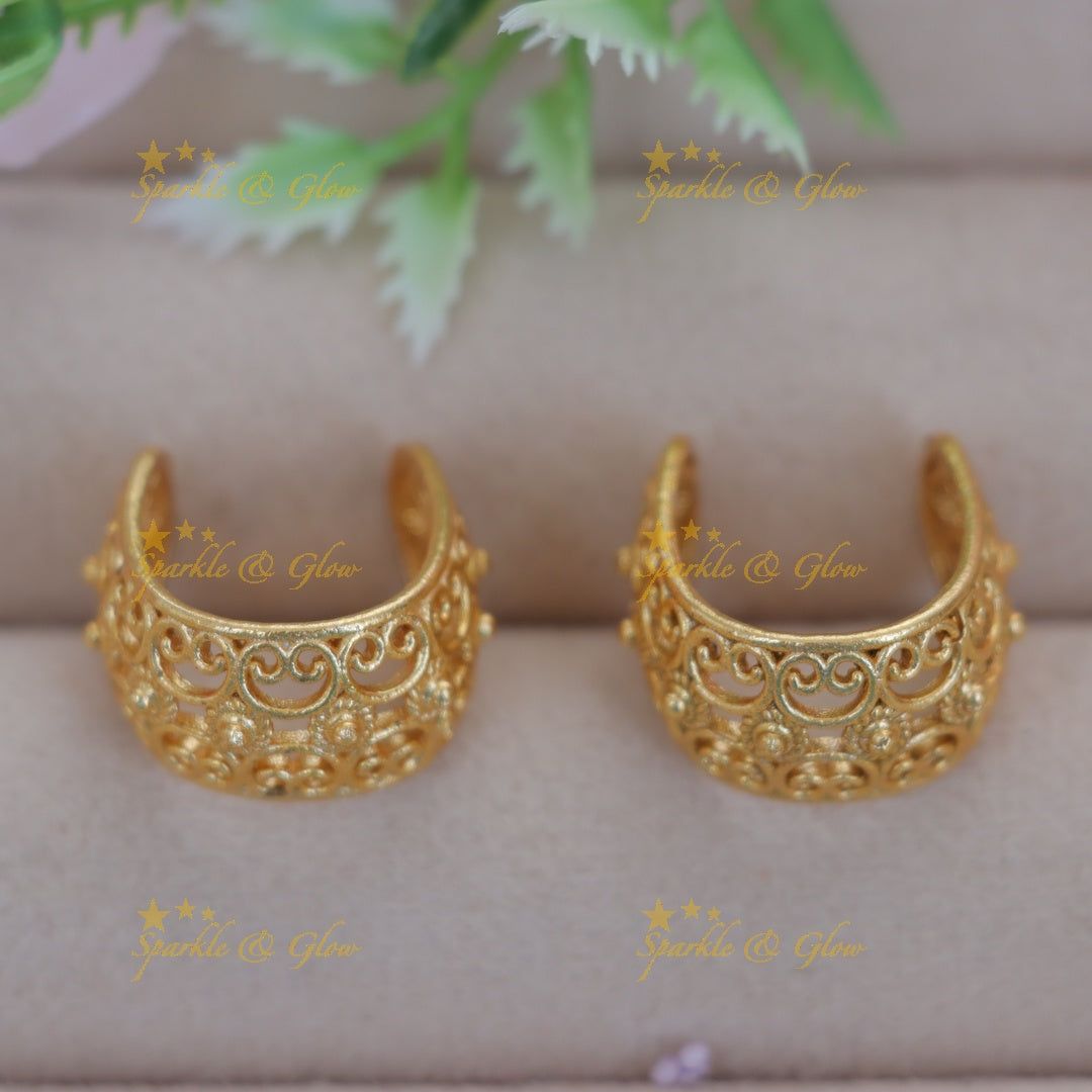 Timeless Gold Bugadi Earrings for Special Celebrations