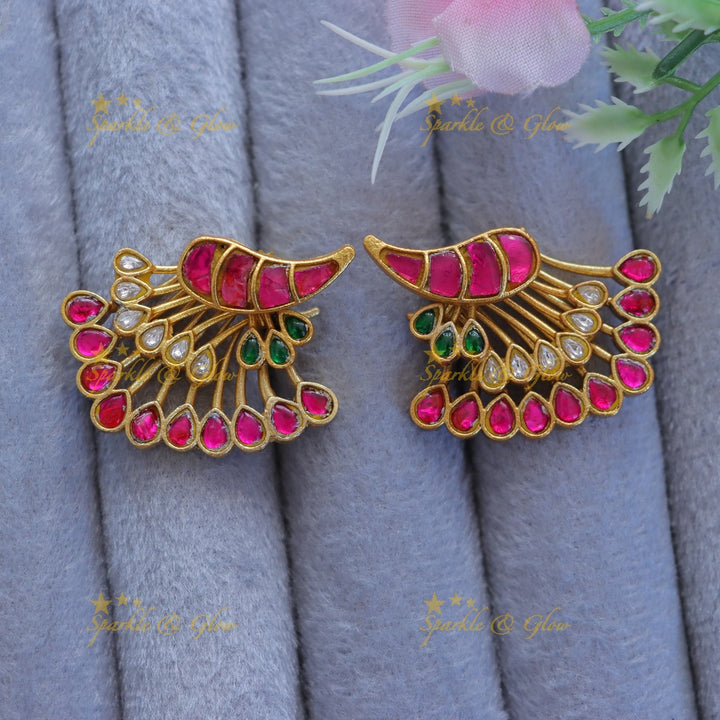 Elegant Gold Mango Earrings for Festive Glamour