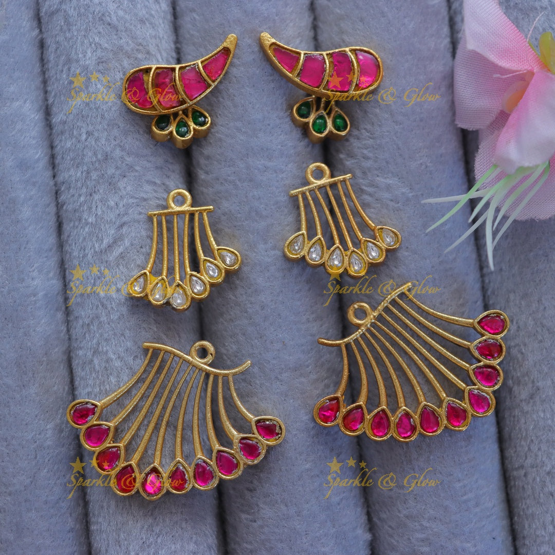 Elegant Gold Mango Earrings for Festive Glamour