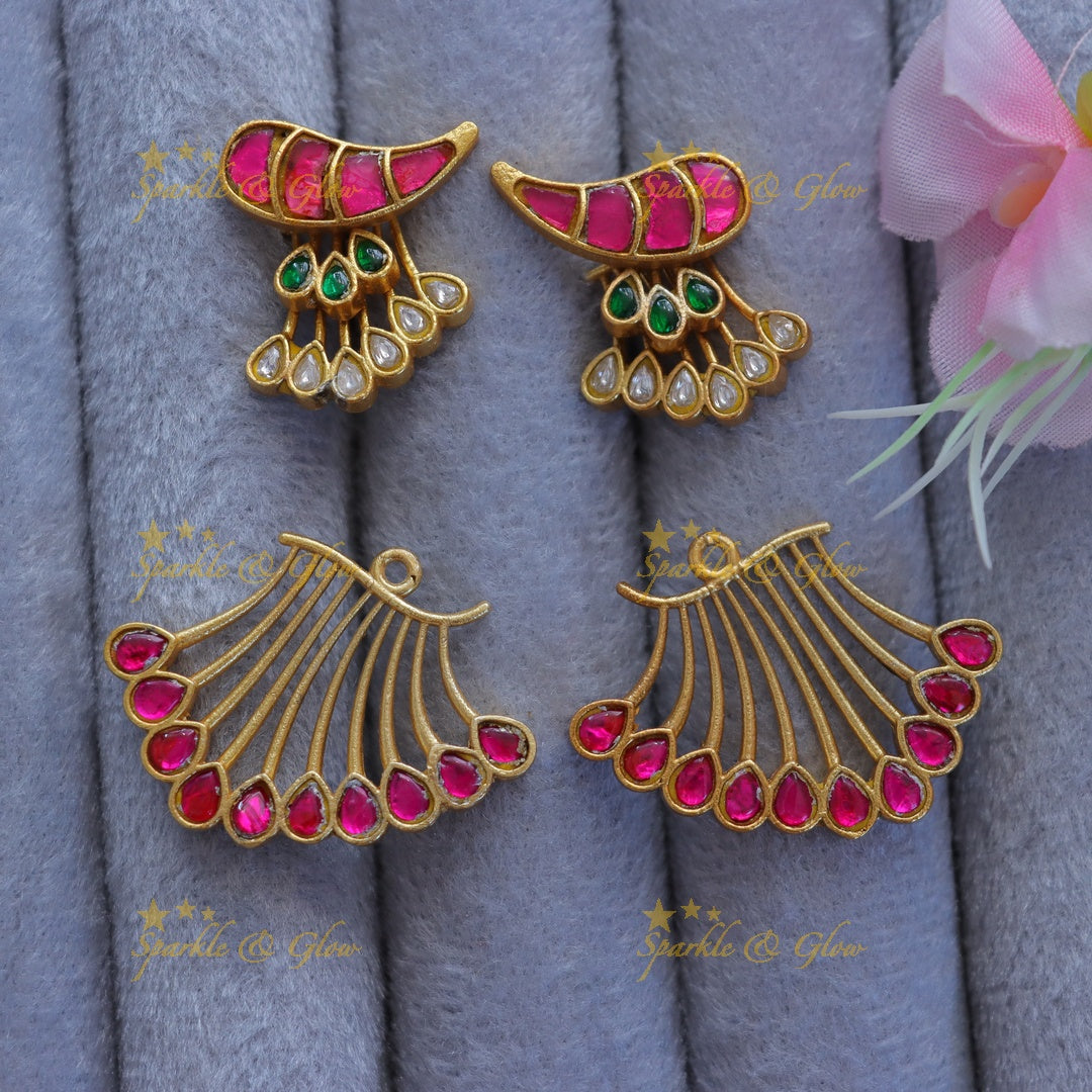 Elegant Gold Mango Earrings for Festive Glamour