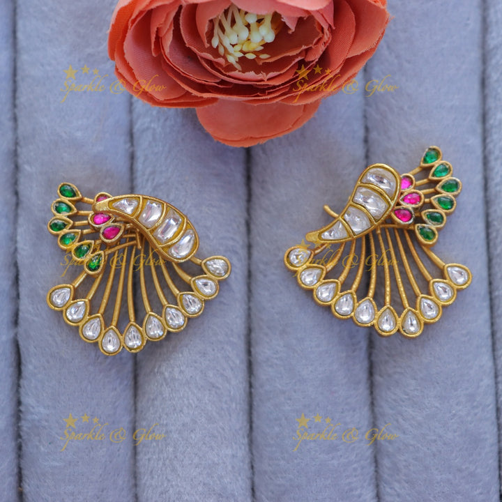 Elegant Gold Mango Earrings for Festive Glamour